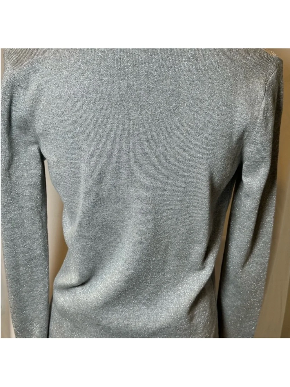 Michaels kors Cold-Shoulder Lightweight Knit Sweater in Light Gray